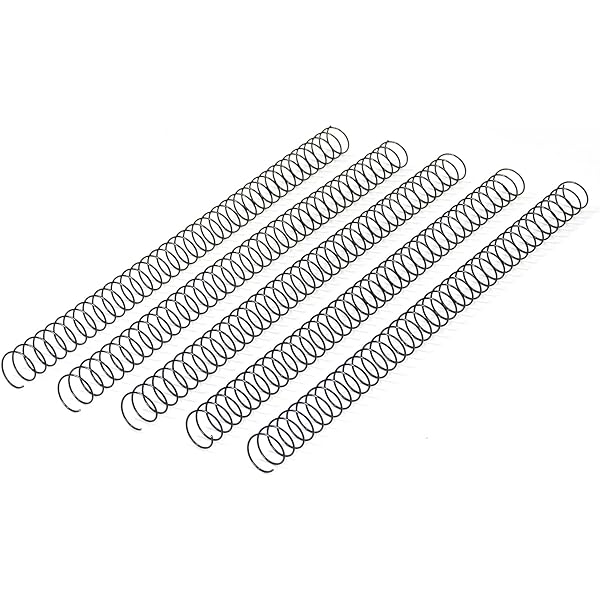 Bobine de legare RAYSON, 50 de coli, 9,5 mm, pas 3:1, negru, 100 de bucăți