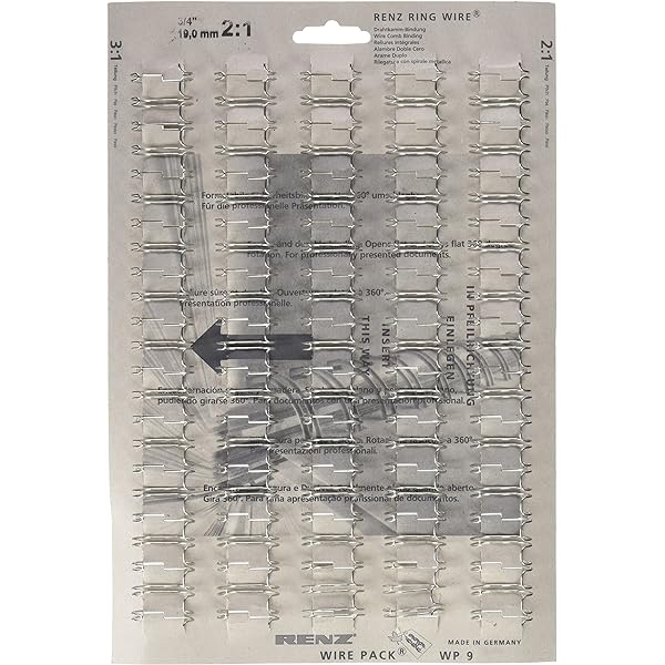 Elemente de legare cu pieptene din sârmă Renz One Pitch în pas 2:1, 23 bucle, diametru 19,0 mm, 3/4 inch, negru