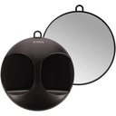 TB TOOLS FOR BEAUTY T4B LUSSONI Oglinda de mana pentru coafura neagra lata, practica si profesionala 28 cm pentru saloane, coafor, cosmeticiene, femei si barbati