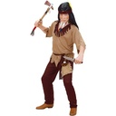 Widmann - costum pentru copii indian, haină, pantaloni, curea, bentita, Vestul Sălbatic, șef, carnaval, petrecere tematică