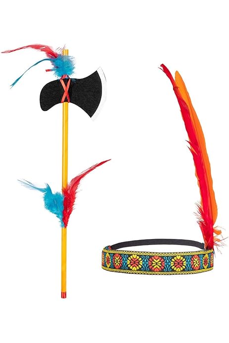 Widmann - costum pentru copii indian, haină, pantaloni, curea, bentita, Vestul Sălbatic, șef, carnaval, petrecere tematică