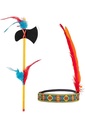 Widmann - costum pentru copii indian, haină, pantaloni, curea, bentita, Vestul Sălbatic, șef, carnaval, petrecere tematică