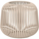 suport de lumanare draadwerk® | Set 4 felinare decor de masa | Pahare tealight | Metal acoperit cu pulbere și sticlă întunecată | Pentru apartament si balcon | Ambianță atmosferică | Negru Negru)