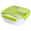 Mepal - Bento Lunchbox Take A Break Midi - Lunch Box cu Bento Box - Meal Prep Box pentru sandvișuri, gustări mici și resturi - Gustare și prânz - Cutie pentru alimente cu compartimente - 900 ml - Nordic Green
