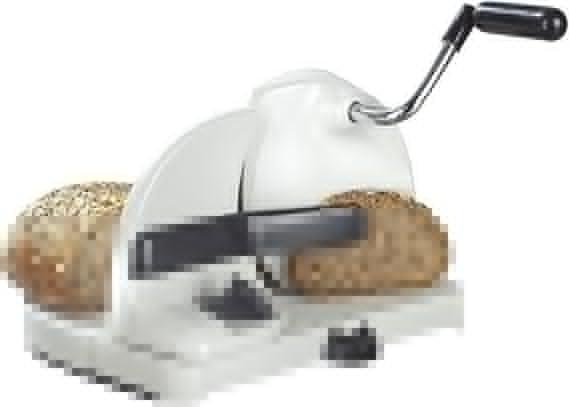 Feliere de pâine Maximex, felii de pâine în cel mai scurt timp, grosimea feliei infinit variabilă prin pârghie, suprafață de tăiere dreaptă datorită lamei din oțel inoxidabil, prindere fermă datorită ventuzei, economisește spațiu