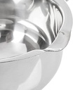 wenco 555029 Bol pentru baie de apă premium cu mâner, oțel inoxidabil, 14 cm, argintiu