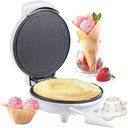 Bestron AWCM700 Mașină de con cu con, fier de porumb acoperit antiaderent, mașină de vafe cu 700 W, verde mentă, metal