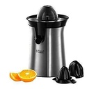 Storcator electric de portocale si citrice Russell Hobbs [Rotativ la stanga si la dreapta, 2 conuri de presare pentru lamai/Portocale] Storcator din otel inoxidabil (functie de oprire a picurarii, lavabil la masina de spalat vase, fara BPA) 22760-56