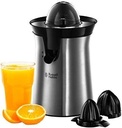 Storcator electric de portocale si citrice Russell Hobbs [Rotativ la stanga si la dreapta, 2 conuri de presare pentru lamai/Portocale] Storcator din otel inoxidabil (functie de oprire a picurarii, lavabil la masina de spalat vase, fara BPA) 22760-56