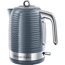 Fierbător Russell Hobbs [1,7 l, 2400 W] Inspire Grey cu structură de înaltă calitate, lucioasă (funcție de gătit sub presiune, filtru de calcar detașabil, indicator de nivel al apei, capac detașabil) ceainic 24363-70