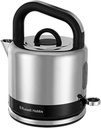 Fierbător Russell Hobbs [1,7 l, 2400 W] Inspire Grey cu structură de înaltă calitate, lucioasă (funcție de gătit sub presiune, filtru de calcar detașabil, indicator de nivel al apei, capac detașabil) ceainic 24363-70