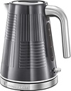 Fierbător Russell Hobbs [1,7 l, 2400 W] Inspire Grey cu structură de înaltă calitate, lucioasă (funcție de gătit sub presiune, filtru de calcar detașabil, indicator de nivel al apei, capac detașabil) ceainic 24363-70