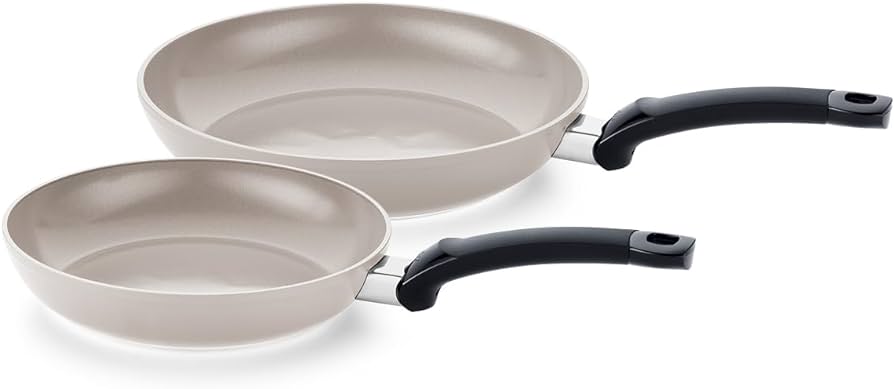 Fissler Ceratal Classic set de tigaie / 2 piese, tigaie din aluminiu, acoperite cu ceramica (24 + 28 cm) Tigaie ceramice antiaderent - cu inducție