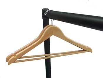 The Shopfitting Shop șină pentru haine rezistentă 1,8 m lungime x 1,5 m negru de înaltă calitate