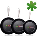 GATIM! Tigaie Ecogreen 30 cm, acoperire antiaderenta XYLAN Plus ecologic fara PFOA, aluminiu presat, grosime 3 mm, vitroceramica, gaz, masina de spalat vase