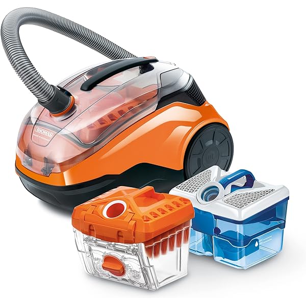 THOMAS CYCLOON HYBRID Family & Pets - Aspirator pentru părul animalelor de companie împotriva părului și mirosurilor de companie, portocaliu/negru
