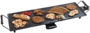 Gratar electric de masa Bestron, placa gratar plancha/teppanyaki XL cu invelis antiaderent, distractie la gratar pentru pana la 6 persoane, suprafata gratar extra lunga, 1.800 wati, culoare; Negru