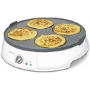 Cecotec Crepe Fun CrepeStone Twin, 1200 w putere si piatra de acoperire antiaderenta din piatra ecologica cu placa reversibila pentru prepararea clatitelor sau a 4 clatite