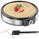 Cecotec Crepe Fun CrepeStone Twin, 1200 w putere si piatra de acoperire antiaderenta din piatra ecologica cu placa reversibila pentru prepararea clatitelor sau a 4 clatite