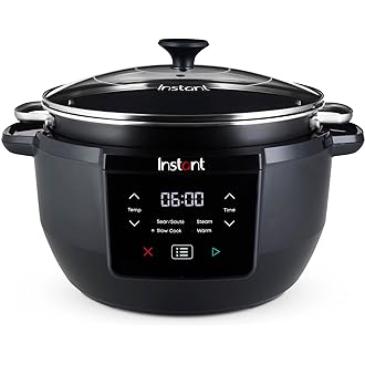 Elite Gourmet MST-5240SS Crock Arată lentă, capac blocabil, temperatură reglabilă, menține cald, vase de gătit pentru cuptor și mașina de spălat vase, capacitate 3,5 Qt, oțel inoxidabil