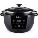Elite Gourmet MST-5240SS Crock Arată lentă, capac blocabil, temperatură reglabilă, menține cald, vase de gătit pentru cuptor și mașina de spălat vase, capacitate 3,5 Qt, oțel inoxidabil