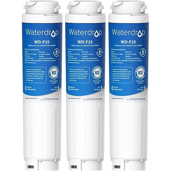 AQUACREST 644845 frigider cu filtru de apă Siemens, înlocuitor pentru filtru de apă Bosch Ultra Clarity 644845, compatibil cu Siemens Bosch Neff 740560 9000077104 (3)