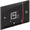 Termostat Bticino XW8002E cu WiFi, New Smarther2 cu Netatmo, alb, control temperatura (rece si cald), telecomanda, instalare, 2 linii