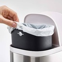 Coș de compost organic Curver Kis Smart 9L cu capac și mâner, gri/verde, 25,5 x 23 x 25 cm