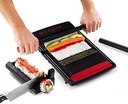 Setul de sushi de la The Kit Company™ | Accesorii și unelte din 15 piese, inclusiv o carte electronică detaliată | Cutit sushi profesional, spatula cu geanta de transport