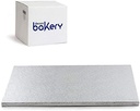 Decora 931222 Cakeboard Tortenunterlage Silber 40 x 60 x h 1,2 cm, Aluminiu, 40 x 60 x 1,2 cm