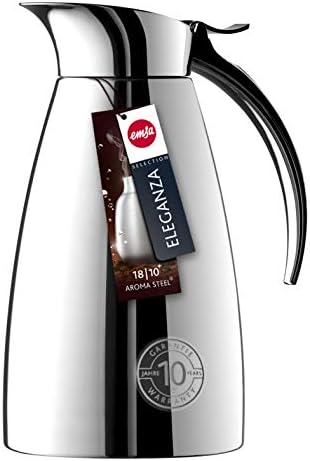 Emsa Elena ulcior vacuum 502488 | Capacitate 0,6 L | Închidere ușor deschisă | 12 ore cald, 24 ore rece | oţel inoxidabil