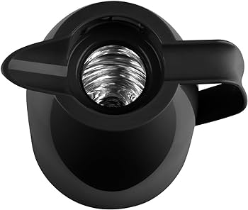 Emsa 517009 ulcior vidat Mambo | 1,5 litri | Închidere rapidă cu vârf | 100% strâns | Se pastreaza cald timp de 12 ore / rece timp de 24 de ore Negru lucios