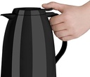 Emsa 517009 ulcior vidat Mambo | 1,5 litri | Închidere rapidă cu vârf | 100% strâns | Se pastreaza cald timp de 12 ore / rece timp de 24 de ore Negru lucios