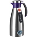 Emsa Samba ulcior vacuum 505490 | 1 litru | Închidere cu apăsare rapidă | 100% strâns | 12 ore cald, 24 ore rece | Vinete Translucide