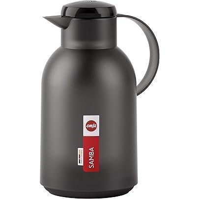 Emsa Samba ulcior cu vid F40101 | 1 litru | Închidere cu apăsare rapidă | 100% strâns | 12 ore cald, 24 ore rece | Pudra albastra