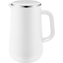 Emsa N41707 ulcior cu vid Motiva | 1 litru | Plastic, închidere rapidă | 12 ore cald, 24 ore rece | Balon de sticlă | Fabricat în Germania | Design nordic | Negru