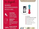 Emsa N41707 ulcior cu vid Motiva | 1 litru | Plastic, închidere rapidă | 12 ore cald, 24 ore rece | Balon de sticlă | Fabricat în Germania | Design nordic | Negru
