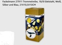 Răzătoare cu tambur Fackelmann 27911, oțel inoxidabil 18/8, alb, argintiu și albastru, 21X10,5X10CM