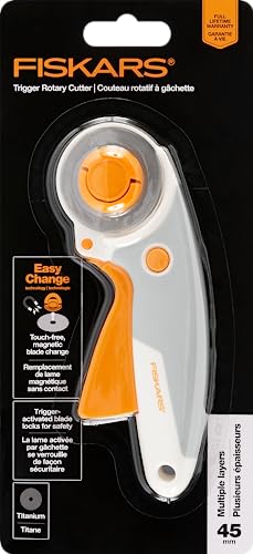 Ascuțitor de foarfece Fiskars, pentru foarfece dreptaci, capete de șlefuit ceramic/carcasă din plastic, negru/gri, ascuțitor cu cleme 1000812