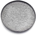 Tava Rotunda Metal Galvanizata Funerom Tava Decorativa Margini Festonate 32cm