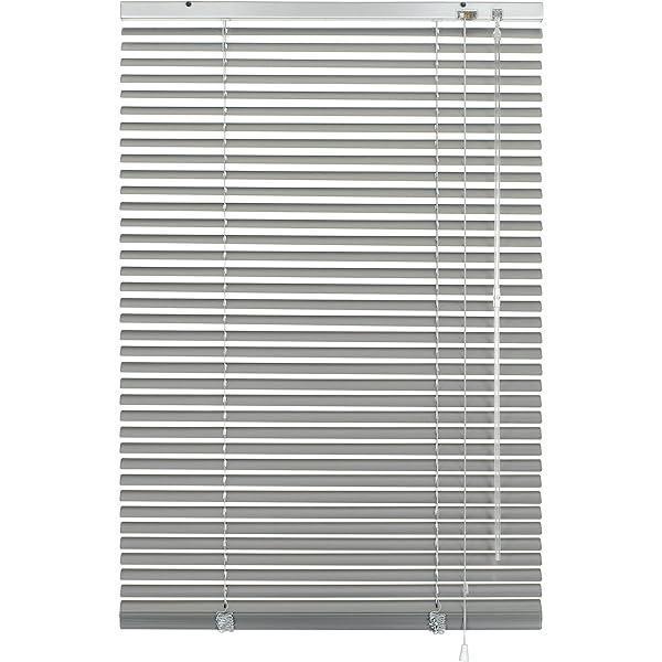 Jaluzele Gardinia din aluminiu fără găurire, pentru prindere, inclusiv suporturi de prindere, ecran de intimitate, protecție la lumină, protecție împotriva orbirii, jaluzele din aluminiu, argintiu, 55 x 130 cm