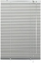 Jaluzele Gardinia din aluminiu fără găurire, pentru prindere, inclusiv suporturi de prindere, ecran de intimitate, protecție la lumină, protecție împotriva orbirii, jaluzele din aluminiu, argintiu, 55 x 130 cm