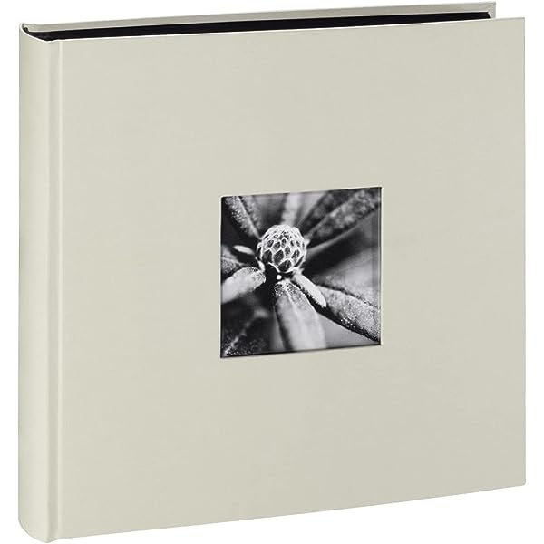 Album foto Hama Jumbo 30x30 cm (carte foto cu 100 de pagini negre, album de nuntă pentru 400 de fotografii, carte de oaspeți pentru autodesign și lipire) alb