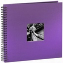 Album foto Hama Jumbo 36x32 cm (album spiralat cu 50 de pagini negre, carte foto cu separatoare din sticla, album pentru lipire si proiectare) albastru