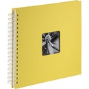 Album foto Hama Jumbo 36x32 cm (album spiralat cu 50 de pagini negre, carte foto cu separatoare din sticla, album pentru lipire si proiectare) albastru
