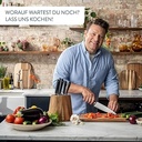 Cuțit universal Jamie Oliver by Tefal K26709 12 cm | performanță mare de tăiere | design distinctiv | Lame rezistente si de lunga durata | Oțel inoxidabil/negru