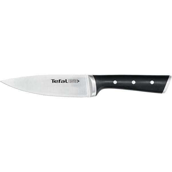 Cuțit universal Jamie Oliver by Tefal K26709 12 cm | performanță mare de tăiere | design distinctiv | Lame rezistente si de lunga durata | Oțel inoxidabil/negru