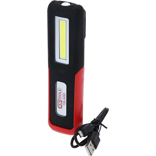 KS Tools 150.4495 Lampă de mână pentru atelier mobil | îndoit | LED COB de 3 wați