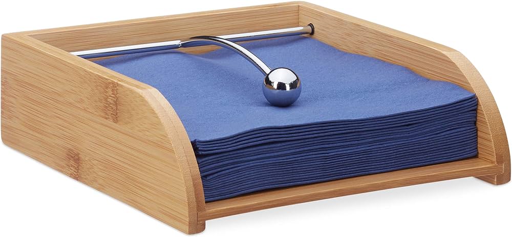 KESPER 70850 tavă pentru tacâmuri 4 compartimente din bambus certificat FSC/suport pentru tacâmuri/cutie
