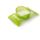 Lékué - cutie de abur cu raft, 1-2 persoane, capacitate: 650 ml, verde